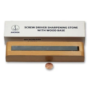 Screwdrivers EMERY SHARPENING STONE wood base tools finishing sharpener repair - Picture 1 of 3