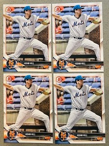 Adam Hill (4) Lot 2018 Bowman 1st Draft Prospect Baseball MLB #BD-154 Card Mets