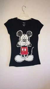Disney Childrens Kids Mickey Mouse T Shirt Boys Girls M (7) Black - Picture 1 of 5