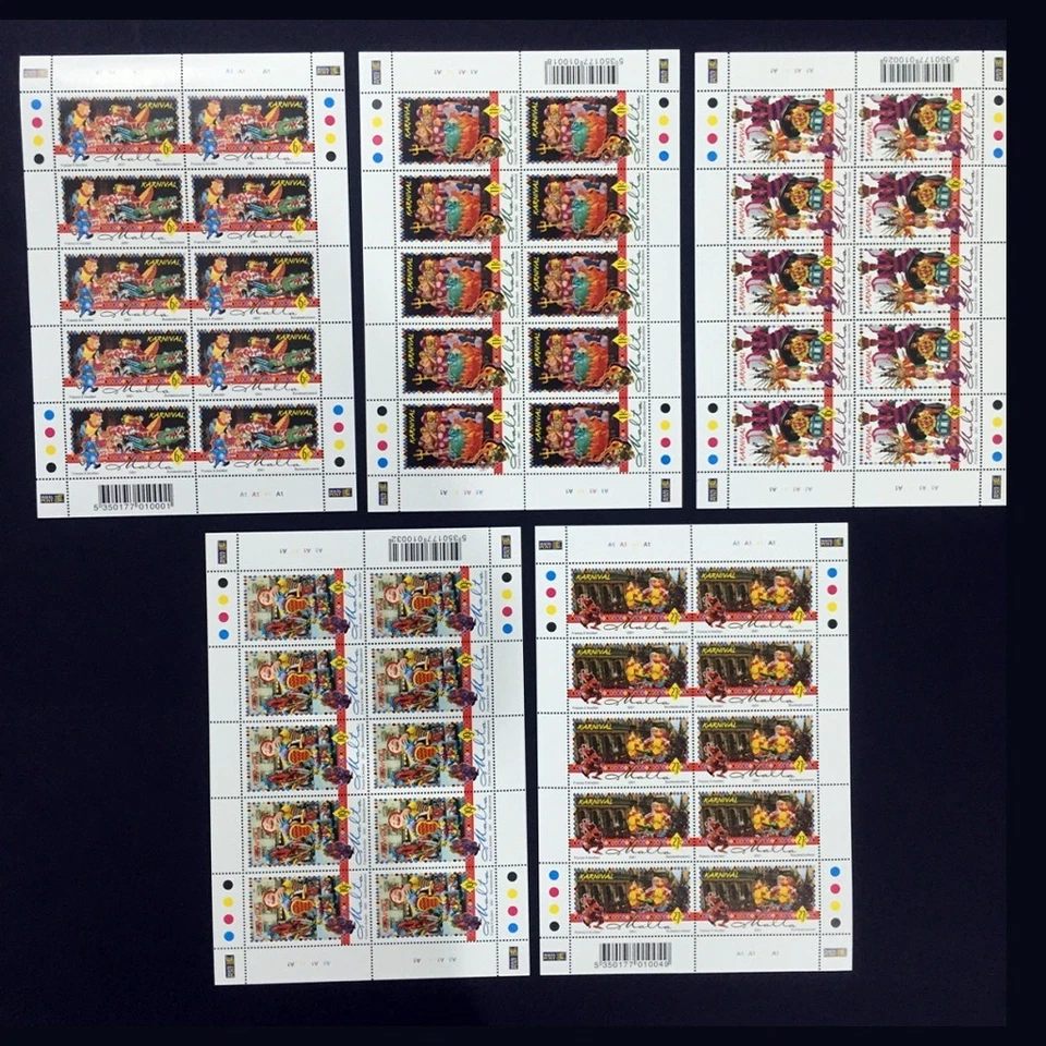 2001 Malta Carnival 2001 Sheet of 10 Stamps Unmounted Mint NH #1153 - Image 1 of 1