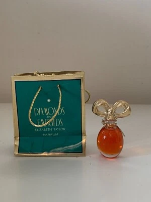 Perfume Vintage Elizabeth Taylor Diamantes y Esmeraldas Mini Talla NUEVO Foto 1 de 2