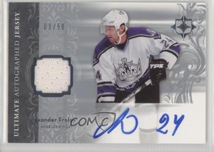 2006-07 Ultimate Collection Jerseys /50 Alex Frolov Alexander #AJ-AF Auto