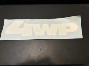 4WP 4 Wheel Parts WHITE Custom OEM Sticker Decal 10X2 - Picture 1 of 1