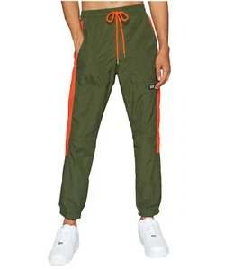 New Dope Wind-Tek Vented Green/Orange Men's Joggers Lightweight Pants RSHRT-146 - Picture 1 of 3