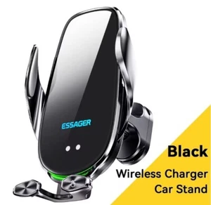 15W Wireless Charger Car Phone Holder In Car Air Vent Mount For iPhone - Picture 1 of 8