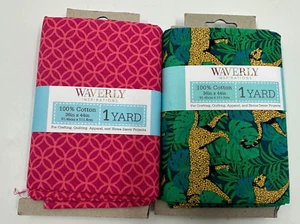 Waverly 1 Yard Pre-Cut Sewing Fabric Family Farm 36" x 44" Lot 2 Leopard Ring - Picture 1 of 2