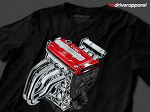 JDM Honda Integra Civic B18 B16 Shirts Hoodies Type R B18C5 Valve Cover Si VTEC - Picture 1 of 15