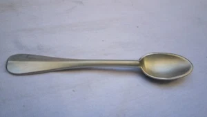 VINTAGE KIRK PEWTER OLD STURBRIDGE 4 1/4" DEMITASSE SPOON MINT NEW OLD STOCK - Picture 1 of 9