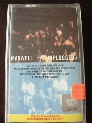Maxwell - MTV Unplugged - AUDIO CASSETTE TAPE, New, Sealed, BG Pressing, Rare - Image 1 of 2