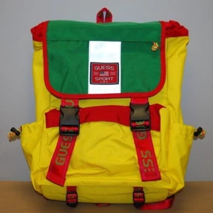 Guess Jeans USA Sport Farmers Market by Sean Wotherspoon Backpack- Green/Yellow - Picture 1 of 11