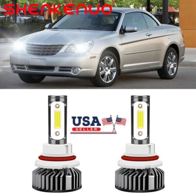 Para Chrysler Sebring 1996-2006 9007 LED Faros Luz Alta Baja Kit 6000K Foto 1 de 4