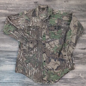 Vintage Spartan Realtree Mens Medium Camouflage Outdoor Long Sleeve Shirt USA - Picture 1 of 9