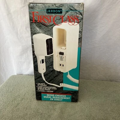 Vintage Jerdon First Class Wall Mounted Hair Dryer Direct Wire    S4 - Image 1 of 4