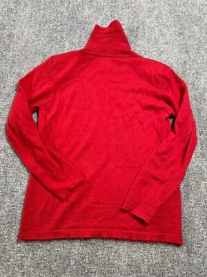 Suéter feminino Carlisle gola alta 100% cashmere vermelho M - Imagem 1 de 4