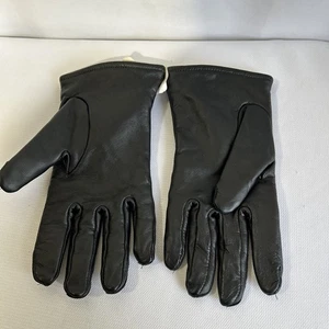 Guantes de cuero negro genuino forrados de lana talla 9 unisex emitidos por militares de EE. UU. - Imagen 1 de 4