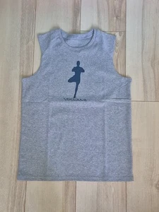 Damen meliert grau Yoga Muskel Tee Tank Top Baum Pose Neu ohne Etikett  - Bild 1 von 8