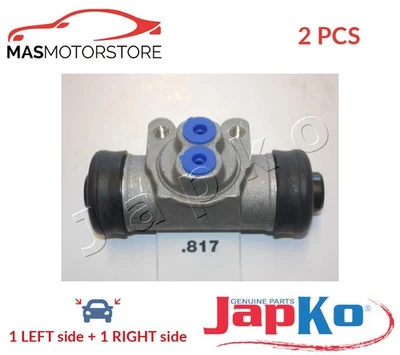 DRUM WHEEL BRAKE CYLINDER PAIR REAR JAPKO 67817 2PCS V NEW OE REPLACEMENT - Image 1 of 4