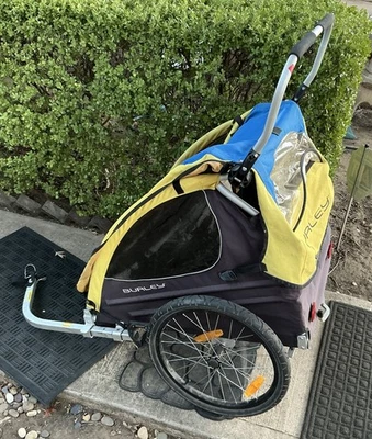 Reboque de bicicleta infantil Burley Encore 2 lugares *LEIA** - Imagem 1 de 4