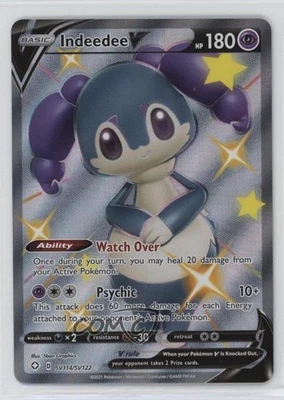 Shiny Full Art - Indeedee V Pokémon Sword & Shield Shining Fates #SV114 - image 1 of 3