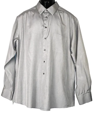 ALFANI 100% SILK COLLECTION WPL8046 SIZE L, 16 1/2,  49" LONG SLEEVE MENS - Image 1 of 4