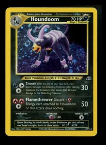 Houndoom 4/75 Neo Discovery 2001 SWIRL Holo Rare WOTC Pokémon Card TCG - Picture 1 of 12