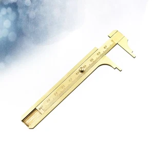 Pinza Vernier antigua 100 m cobre calibre Vernier escala mini latón - Imagen 1 de 11