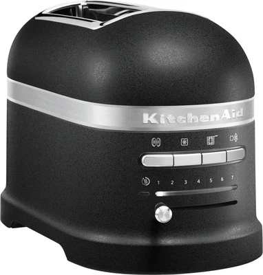 Kitchenaid Toaster 5KMT2204EBK Gusseisen Schwarz 2-Scheiben 1250 Watt B Ware - Bild 1 von 4