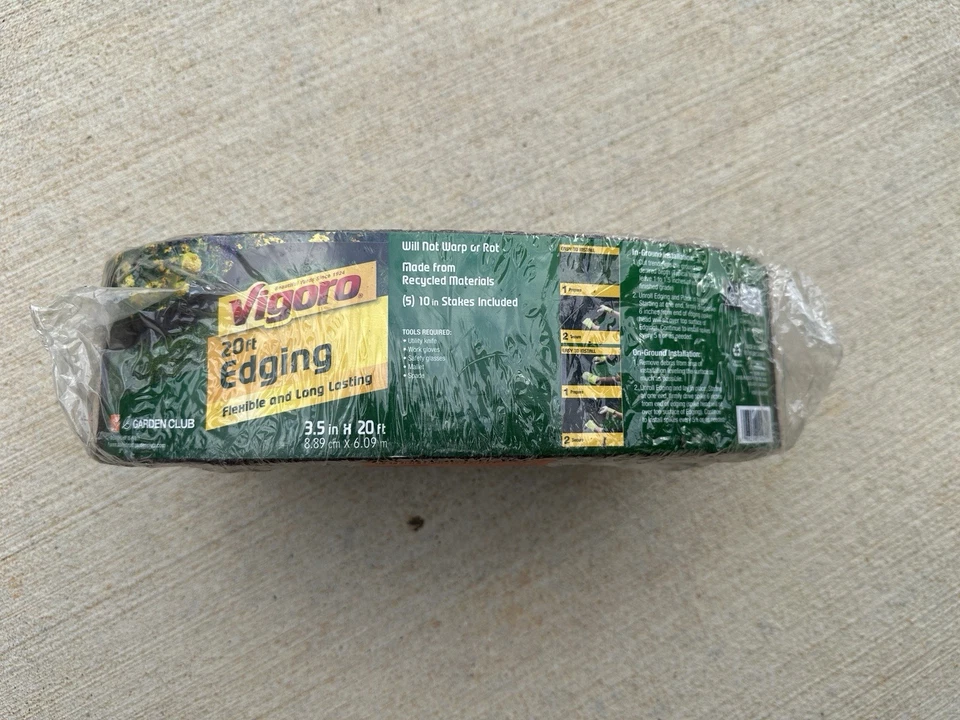 Vigoro 20 Ft. X 3.5 In. Rubber Garden Edging