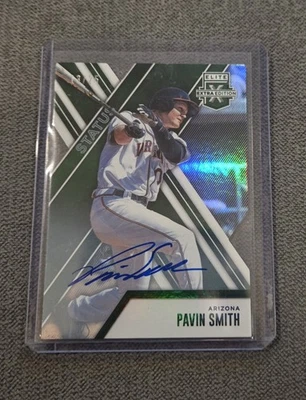 MLB Panini Elite Extra 2017 Pavin Smith #7 Green /25 Auto - Image 1 of 2