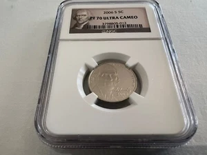 Jefferson Nickels NGC PF70 2006-S ultra camafeo "top pop" - Imagen 1 de 4