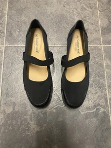 Cushion Walk Wedge Shoes Elasticated At The Top As One Little Mark Size 4 - Picture 1 of 10