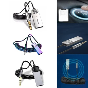 Car USB Adapter USB To 3.5mm Aux Wireless Handsfree Dongle Bluetooth Jack Audio - Zdjęcie 1 z 13