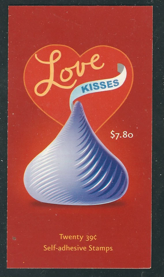 Scott #4122...39 Cent...LOVE..Chocolate Kisses...Booklet of 20 - Image 1 of 1