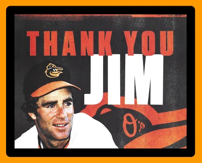 Jim Palmer Baltimore Orioles Baseball Thank You for 60 Years 8-1/2"x11" Poster - Image 1 of 4