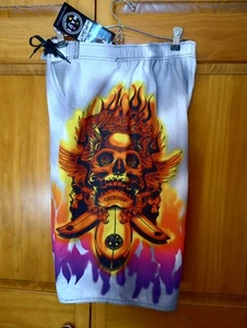 Maui & Sons NUEVO CON ETIQUETAS Calavera Estampado Tabla Bañador Pantalones Cortos Juveniles XL Jóvenes Hombres 26 Cintura - Imagen 1 de 24