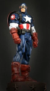  BOWEN DESIGNS CAPTAIN AMERICA Ultimate Painted STATUE MODERN AVENGERS Randy  - Picture 1 of 13