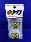 Collegiate: Michigan Wolverines 2 Pack Hanger Authentic Shoe Charms (NEW)