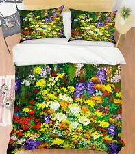 3D White Chrysanthemum A133 Bed Pillowcases Quilt Duvet Cover Allan P Zoe