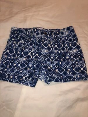 Pantalones Cortos Mayoral Boutique Azul Blanco Plata Brillante Cintura Ajustable Jean Talla 7 Foto 1 de 4