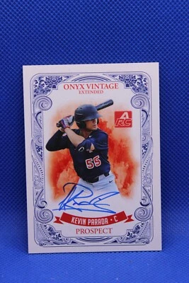 Kevin Parada 2021 ONYX VINTAGE EXTENDED BLUE INK AUTO #EAKP - Image 1 of 2