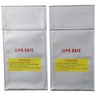 2PCS White Explosion Proof Bag  Safe Charging Document Pouch Safety Bag  Home