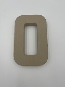 The Paper Studio Paper Mache Letter O 8.25 inches x 5.25 inches Papercrafting