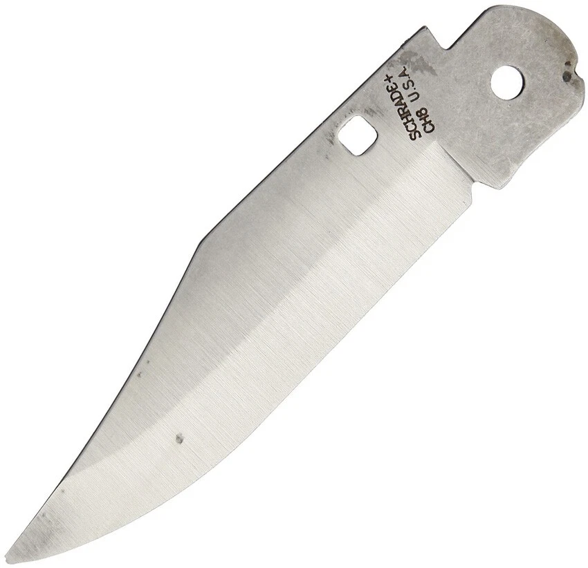 Schrade Knife Blade Replacement Satin Finish Stainless Clip Point S686 USA MADE - Image 1 of 1