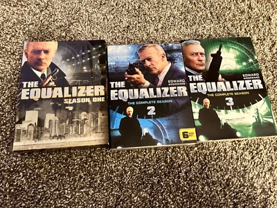 The Equalizer: Seasons 1, 2, & 3 DVD Excellent Condition Edward Woodward  Foto 1 de 4
