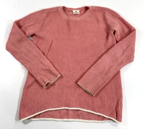 EUC HANNA ANDERSSON GIRLS ROUND NECK KNIT SWEATER PINK SIZE 160 - Picture 1 of 3