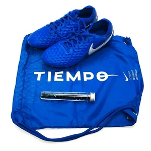 Botines de fútbol Nike Tiempo Legend 8 Elite SG Pro ACC para hombre 7 azules con bolsa y tachuelas - Imagen 1 de 9