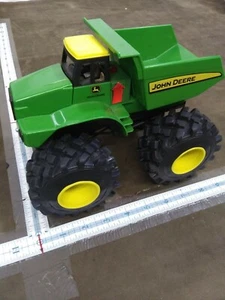 John Deer plastic Monster Dump Truck Sounds & Motion 9in x 7in rumbles toy - Picture 1 of 9