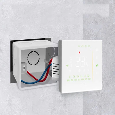 MOES TUYA WIFI Thermostat Programmierbar Elektrische Fußbodenheizung 16A Weiß - Bild 1 von 4