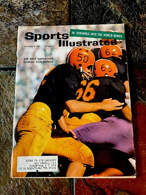 10/12/64 Sports Illustrated 1ª Cubierta Dick Butkus ILLINOIS/CHICAGO BEARS ¡EX!! Foto 1 de 2