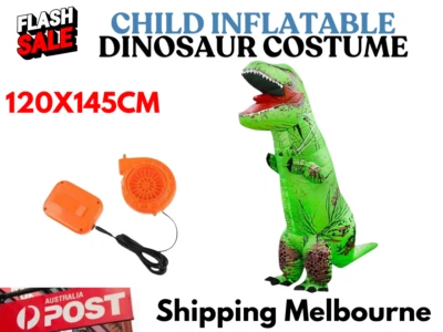 Kids T-Rex Blow Inflatable Dinosaur Costume Jurassic World Park Trex AU - image 1 of 4